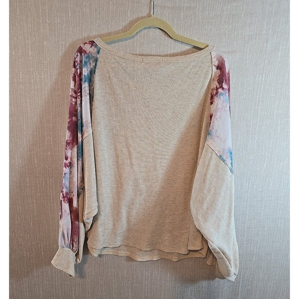 Hailey & Co Waffle Knit Dolman Sleeves Womens Size L - Picture 2 of 10